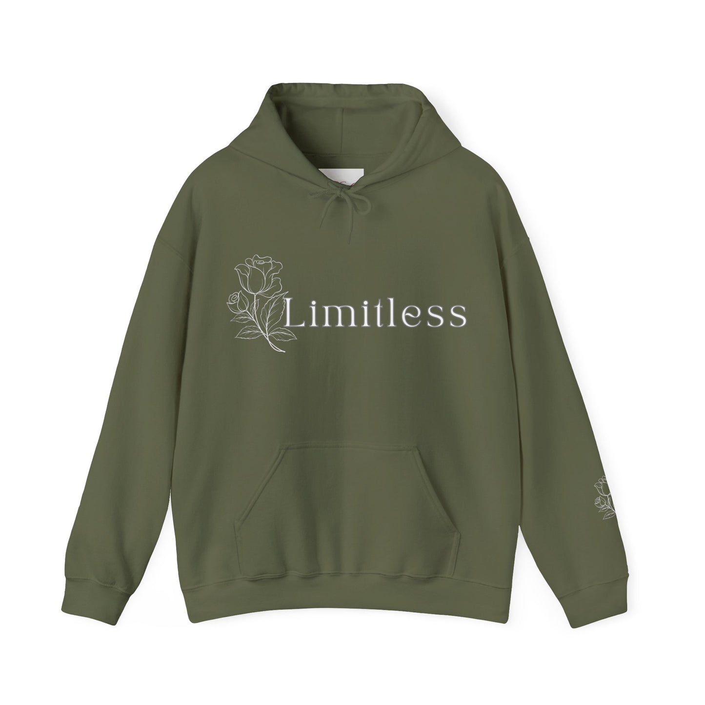 Limitless Unisex Heavy Blend Hoodie, Inspirational Sweatshirt, Cozy Pullover, Gift for Her, Motivational Apparel, Casual Wear