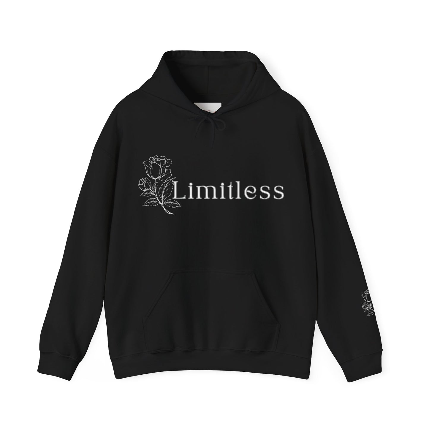Limitless Unisex Heavy Blend Hoodie, Inspirational Sweatshirt, Cozy Pullover, Gift for Her, Motivational Apparel, Casual Wear