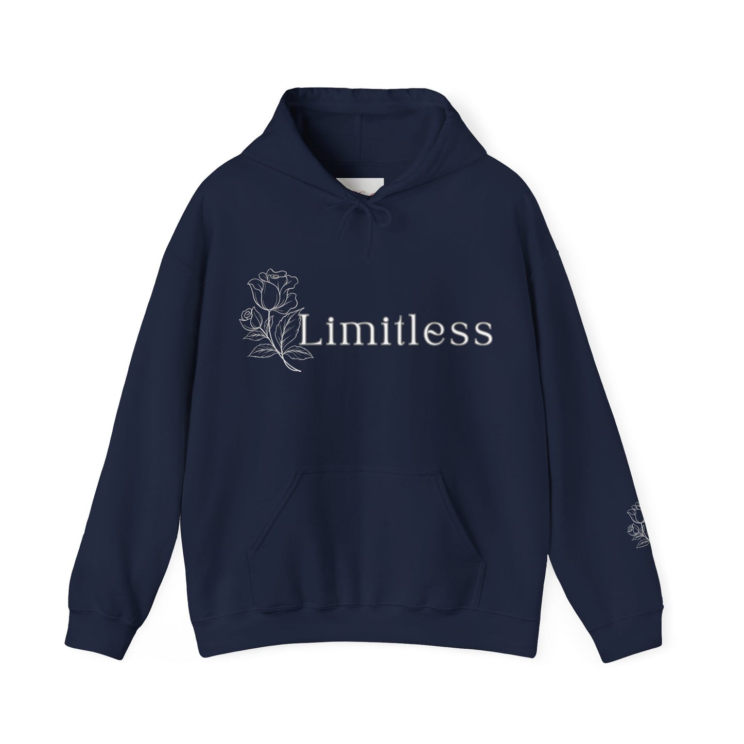 Limitless Unisex Heavy Blend Hoodie, Inspirational Sweatshirt, Cozy Pullover, Gift for Her, Motivational Apparel, Casual Wear