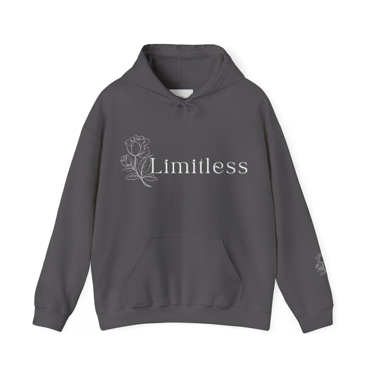 Limitless Unisex Heavy Blend Hoodie, Inspirational Sweatshirt, Cozy Pullover, Gift for Her, Motivational Apparel, Casual Wear