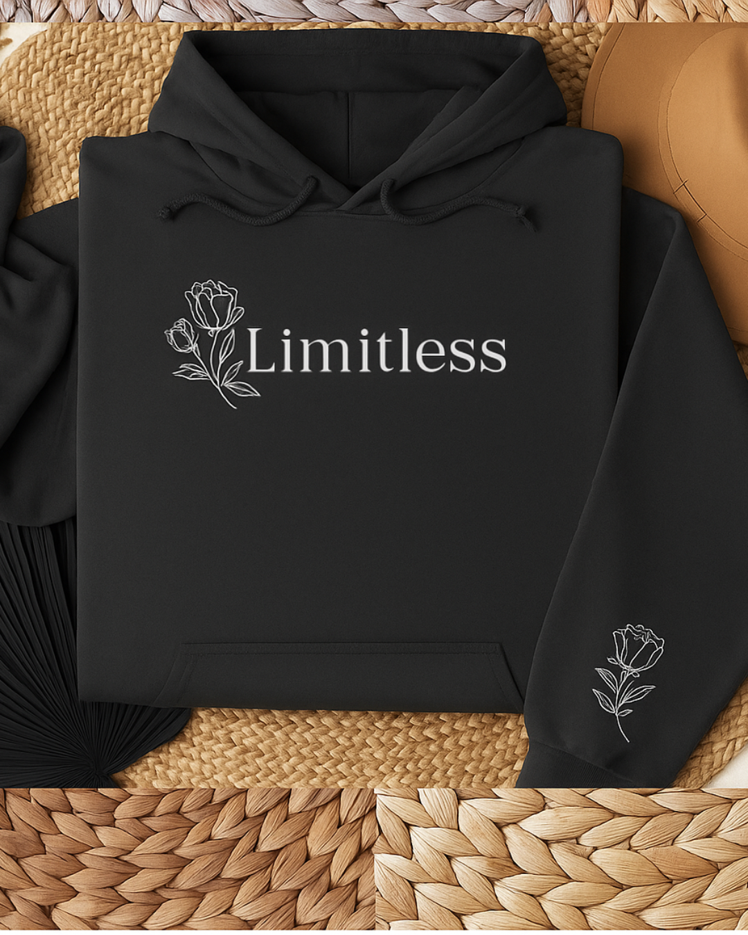 Limitless Unisex Heavy Blend Hoodie, Inspirational Sweatshirt, Cozy Pullover, Gift for Her, Motivational Apparel, Casual Wear