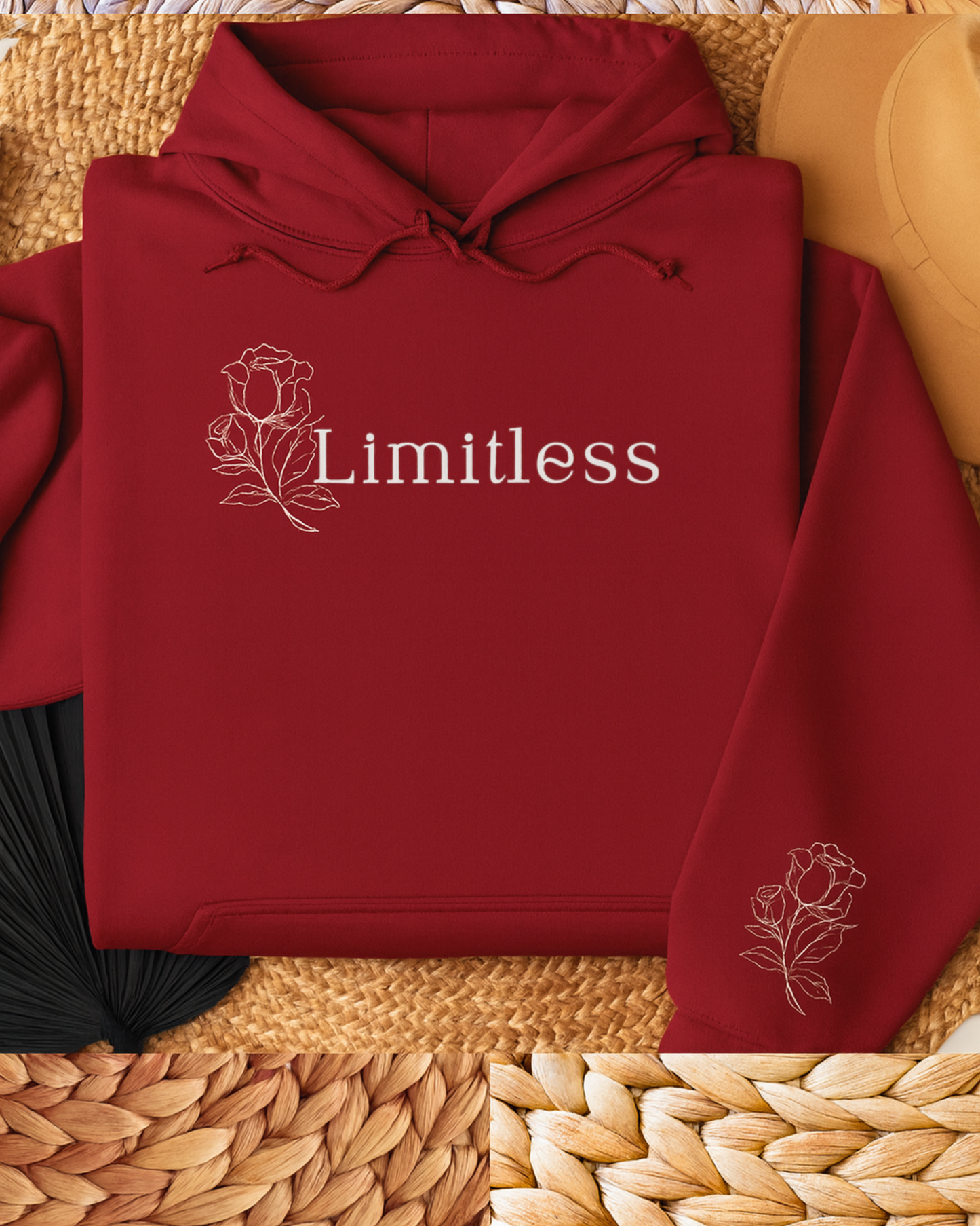 Limitless Unisex Heavy Blend Hoodie, Inspirational Sweatshirt, Cozy Pullover, Gift for Her, Motivational Apparel, Casual Wear